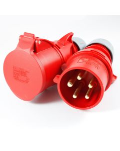 PLUGS WITH FLEXIBLE CABLE ENTRY 16A TYPE 015 IP44
