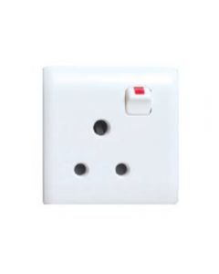 HAGER ROUND PIN SWITCHED SOCKET OUTLET XS8916